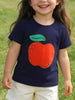 Children's Apple Embroidered Short Sleeve T-Shirt test