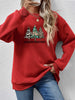 Graphic Round Neck Dropped Shoulder Sweatshirt test