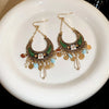 Rhinestone Resin Alloy Dangle Earrings test