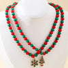 2 Piece Christmas Beaded Necklace with Pendants test