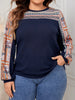 Honey Plus Size Printed Long Sleeve Sweatshirt test