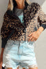 Leopard Zip Up Long Sleeve Jacket test