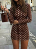 Polka Dot Long Sleeve Mini Dress test