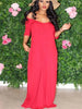 Full Size Solid Color Short Sleeve Maxi Dress Plus Size test
