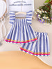 Children's Striped Tank and Shorts Set test