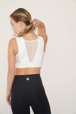 I Am Treasured Mesh Panel Quick Dry Butter White Bra