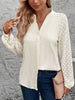 Perfee Textured Notched Long Sleeve Shirt test