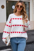 Angel Wings Heart Round Neck Long Sleeve Sweater test