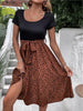 Leopard Print Tie-Waist Dress test