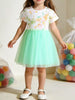 Children's Floral Print Tulle Dress test