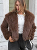 Open Front Faux Fur Cropped Jacket test