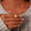 Sunflower Shape 18K Gold-Plated Pendant Necklace test