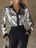 Satin Leopard Button Up Shirt test