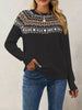 Fair Isle Pattern Crew Neck Sweater test
