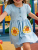 Children's Embroidered Floral Short Sleeve Dress test