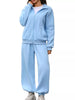 Zip-Up Long Sleeve Top and Pants Set test