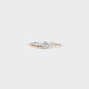 Inlaid Zircon Bicolor Rose Gold-Plated Ring test