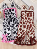 Children's Cow Print Ruffle Jumpsuit test