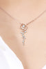 925 Sterling Silver 18K Rose Gold-Plated Pendant Necklace test