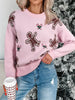 Christmas Ginger Bread Man Round Neck Casual Sweater test