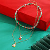 Colorful Christmas Charm Layered Necklace test
