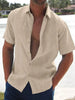Men's Full Size Button Up Short Sleeve Shirt Plus Size test