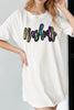 Sequin Round Neck Short Sleeve Oversized T-Shirt test
