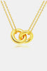 Linked Ring Pendant Chain Necklace test