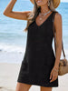 V-Neck Sleeveless Dress with Pockets test
