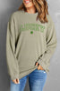 LUCKY Round Neck Dropped Shoulder Sweatshirt test