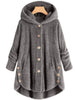 Full Size Fleece Button-Down Hooded Outerwear Plus Size test