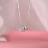 925 Sterling Silver Zircon Heart Necklace test