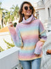 Angel Wings Contrast Turtleneck Dropped Shoulder Sweater test
