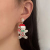 Christmas Gingerbread Man Dangle Earrings test