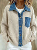Denim Trim Button Up Cardigan test