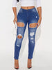 High-Waisted Distressed Skinny Jeans test