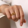 18K Gold-Plated Cutout Ring test