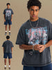 Men's Graphic Round Neck Half Sleeve T-Shirt test