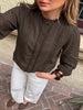 Eyelet Lace Trim Long Sleeve Blouse test