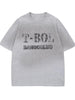 Men's Letter Graphic Round Neck Short Sleeve T-Shirt test