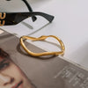18K Gold-Plated Wave Bracelet test