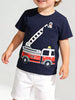Children's Fire Truck Graphic Crew Neck T-Shirt test