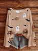 Full Size Halloween Graphic Boat Neck Sweater Plus Size test