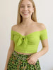 Off-Shoulder Bow-Tie Crop Top test