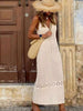 Sleeveless Crochet Knit Cover Up Maxi Dress test
