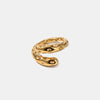 Titanium Steel Gold-Plated Bypass Ring test