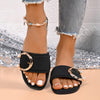 Buckle Decor Open Toe Sandals test