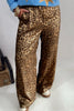 Multicolour Leopard Print Western Style Wide Leg Full Length Pants test