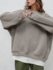 Round Neck Dropped Shoulder Long Sleeve Sweatshirt test