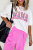 Full Size Floral Mama Graphic Casual Short Sleeve T-Shirt Plus Size